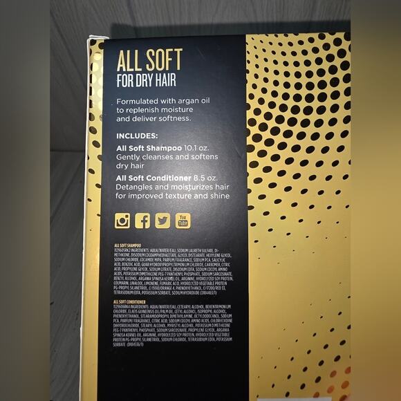 Redken All Soft Haircare Duo in Gold Cheers To Softness Shampoo & Conditioner - Picture 4 of 4